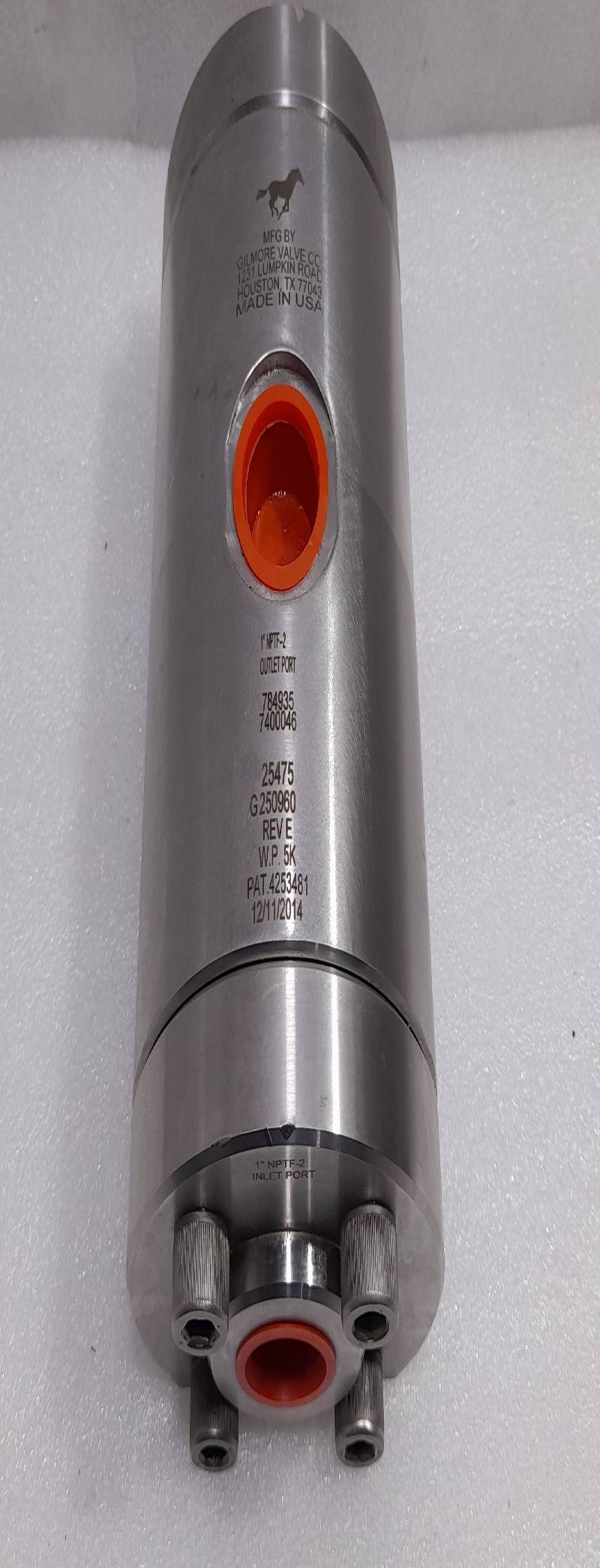 Gilmore 25475 Rev E Shuttle Valve 1” 5000PSI Proserv Nov Shaffer 7400046