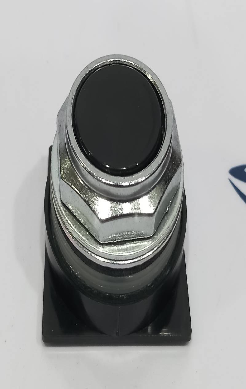 General Electric CR104PBG00B1 Pushbutton Standard Less Contact Black Button