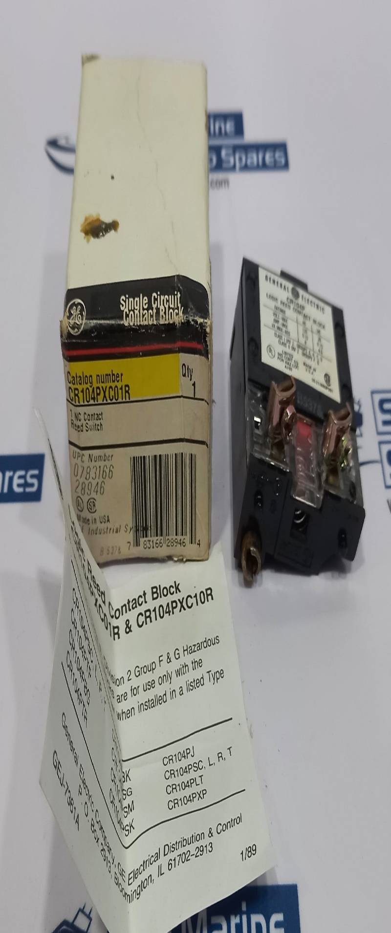 General Electric CR104PXC01R 1NC Contact Reed Switch CR104P