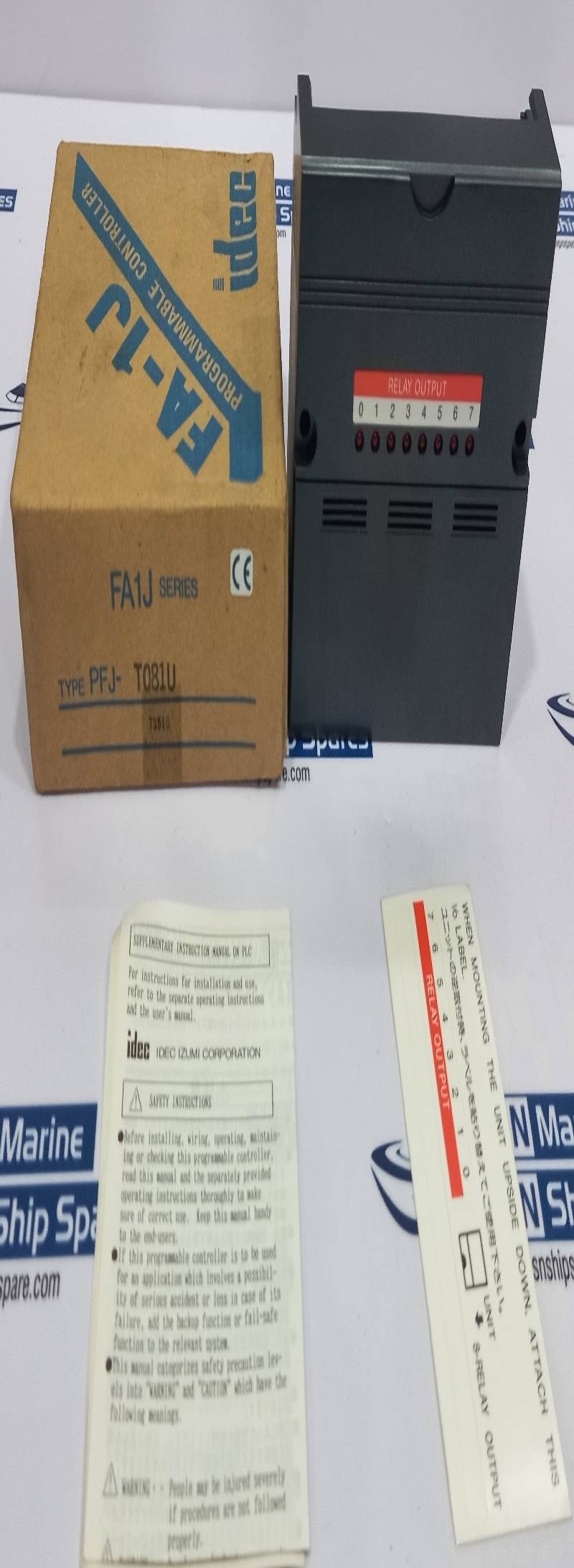 Idec PFJ-T081U 8Port Relay Output Module 240Vac 1.5A 120Vac 4.5A 240Vac 2A