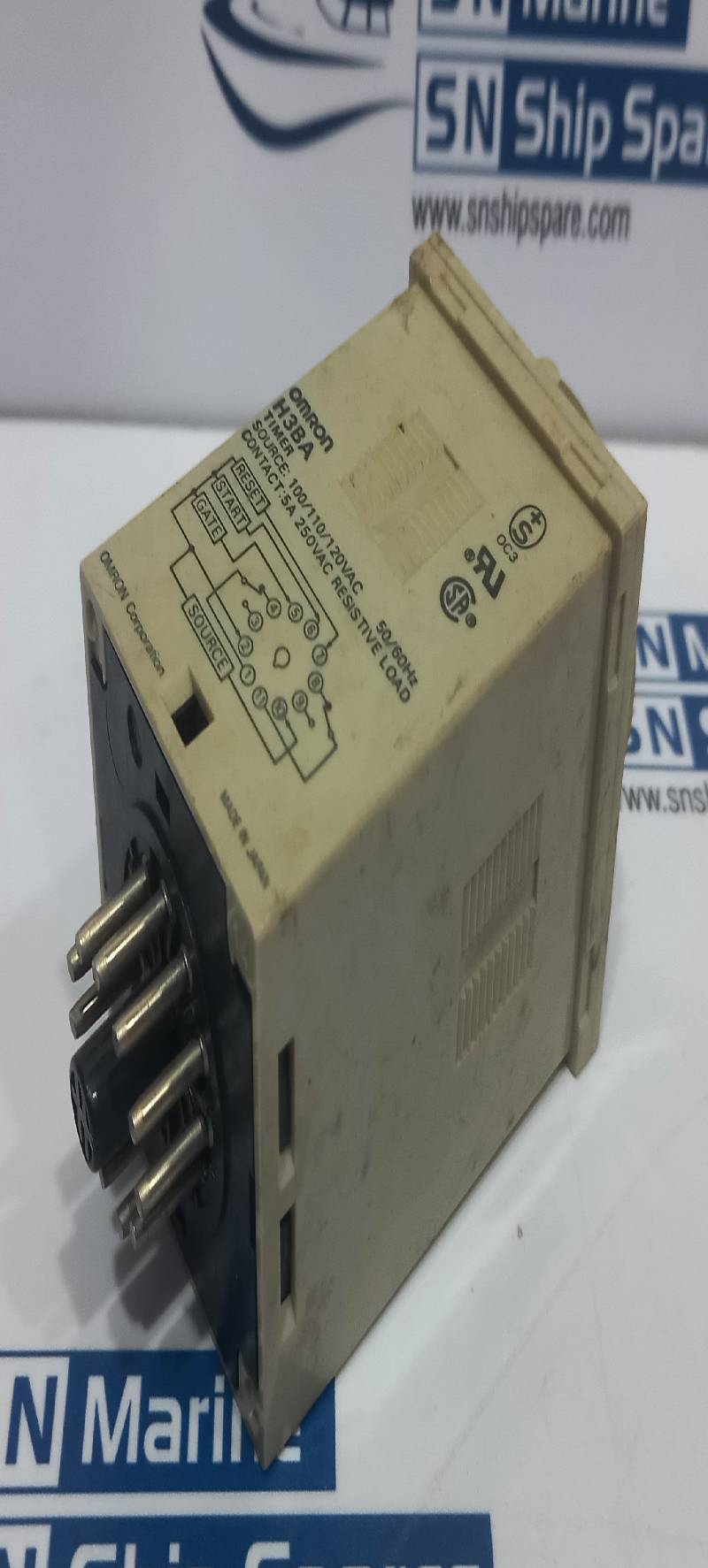 Omron H3BA Timer Relay 100/110/120Vac 50/60Hz 5A 250Vac
