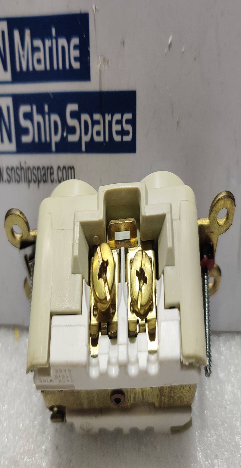 Hubbell HBL5362I Duplex Receptacle Ivory 20A 125V 2Pole 3Wire