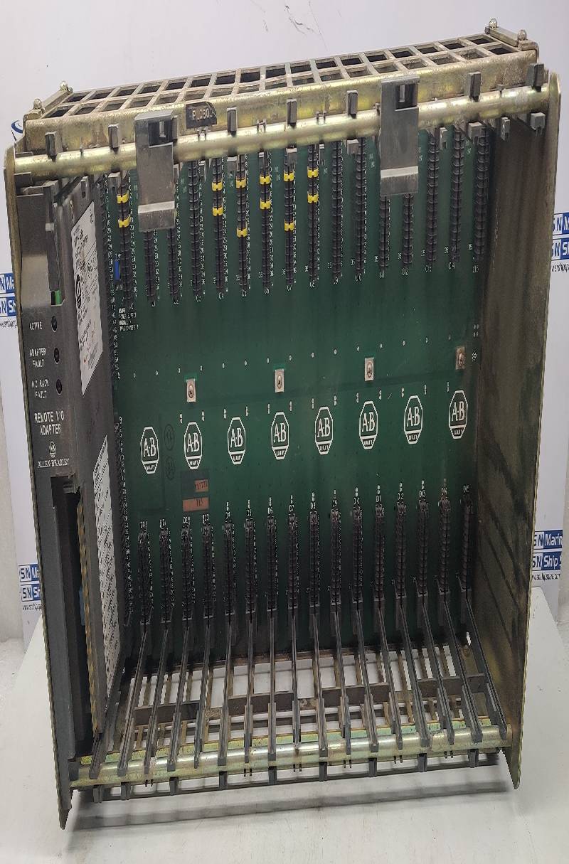 Allen Bradley 1771-A4B 16 Slot I/O Chassis With 1771-ASB E Remote I/O Adapter Module