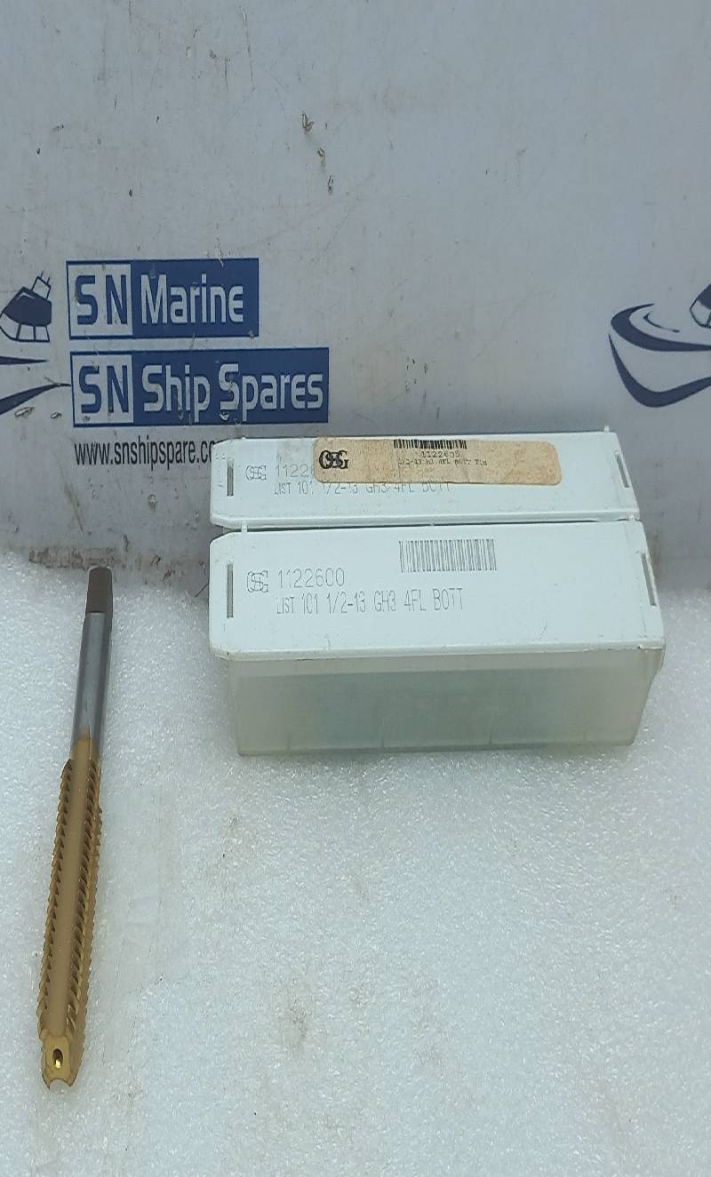 OSG 1122600 1/2-13NC GH3 4FL BOTT HSS 7F5107 MEX 3PCs In Lot