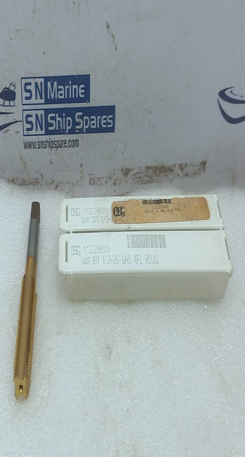 OSG 1122800 1/2-20NF GH3 4FL Plug HSS 7H6208 MEX 3PCs In Lot