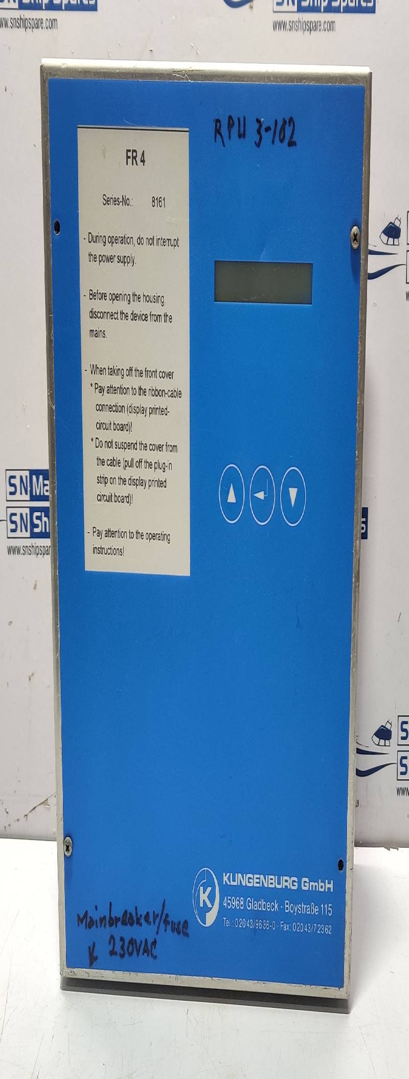 KLINGENBURG FR4 Frequency Convertor 230V 50/60Hz