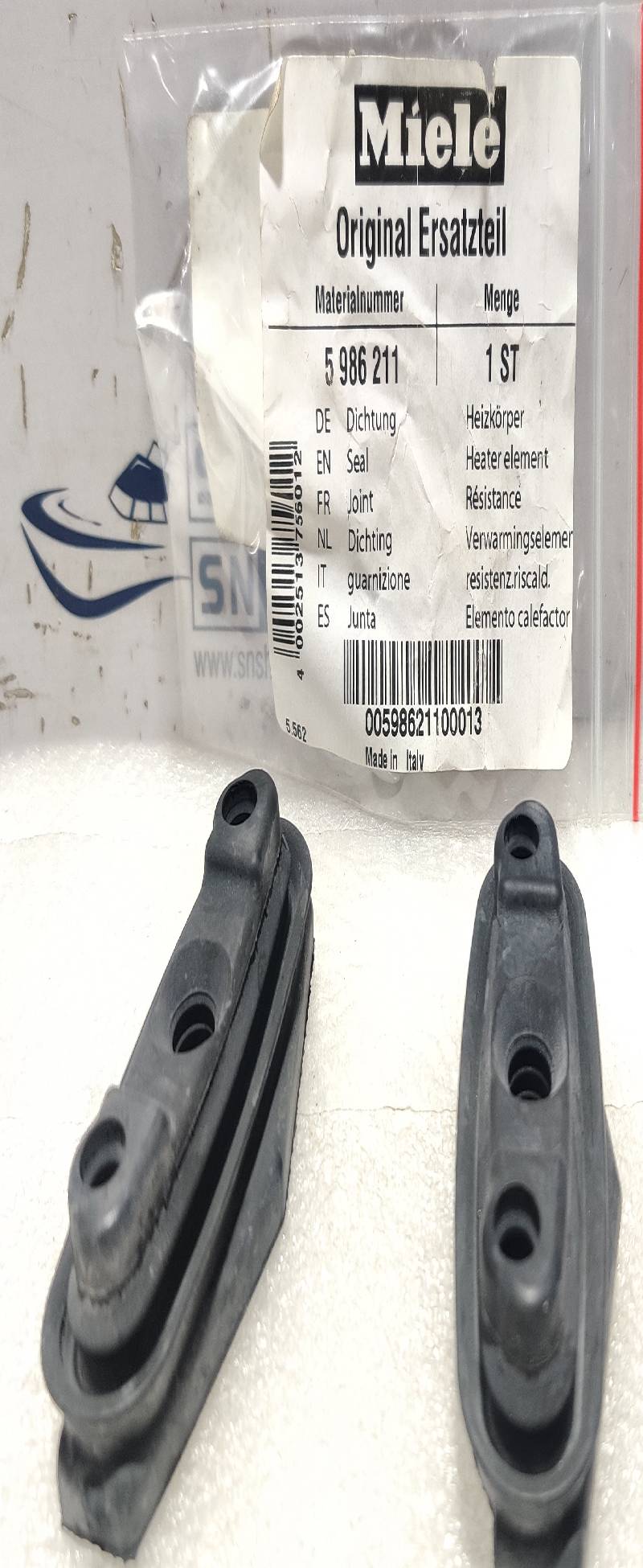 Miele 5 986 211 Seal 2PCs In Lot