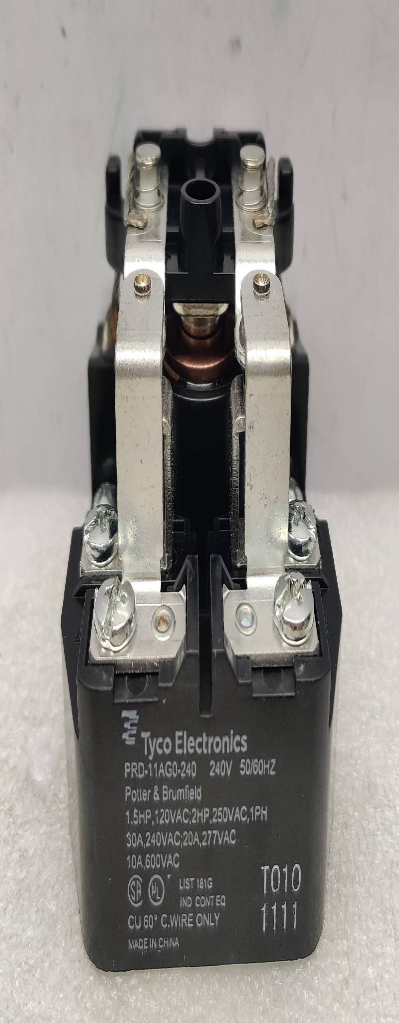 TYCO ELECTRIC PRD-11AG0-240 CONNECTIVITY POWER RELAY 240V 50/60Hz