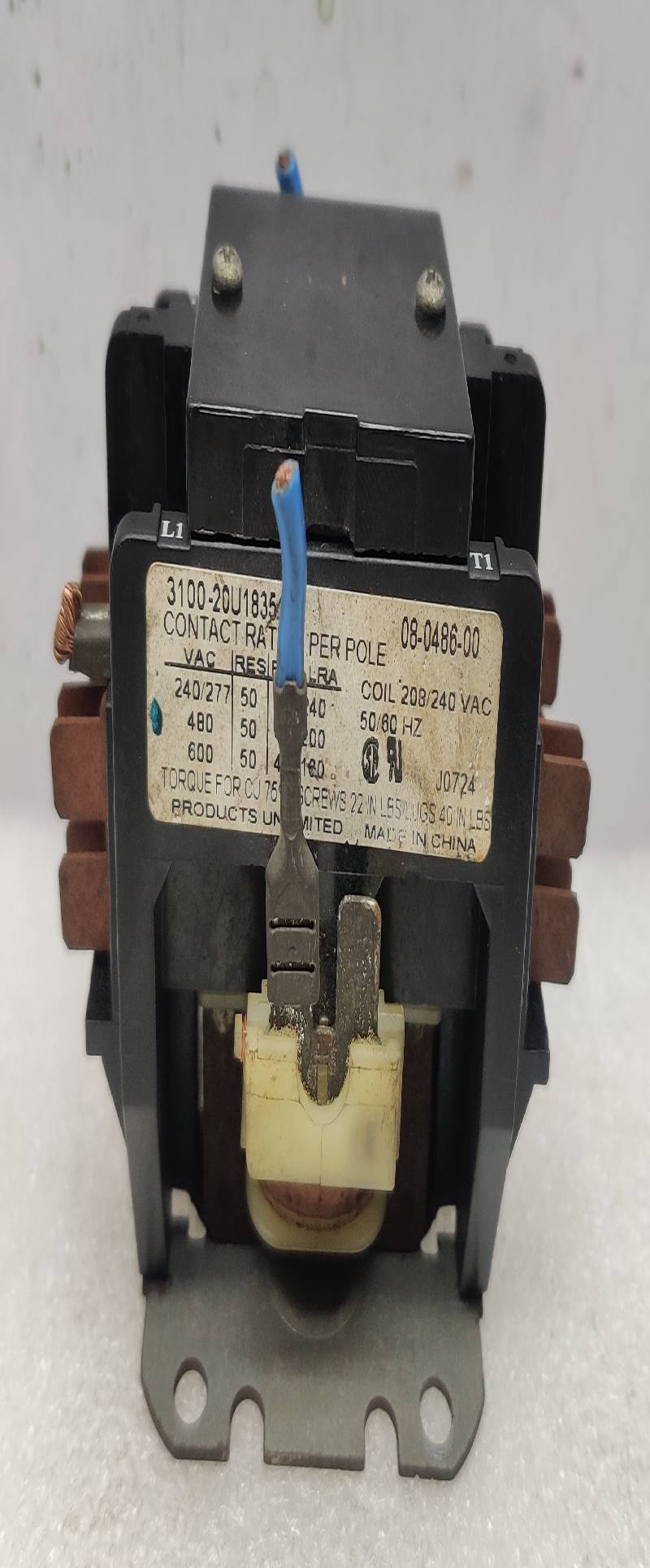 PRODUCTS UNLIMITED 3100-20U1835 CONTACTOR COIL-208/240 50/60Hz