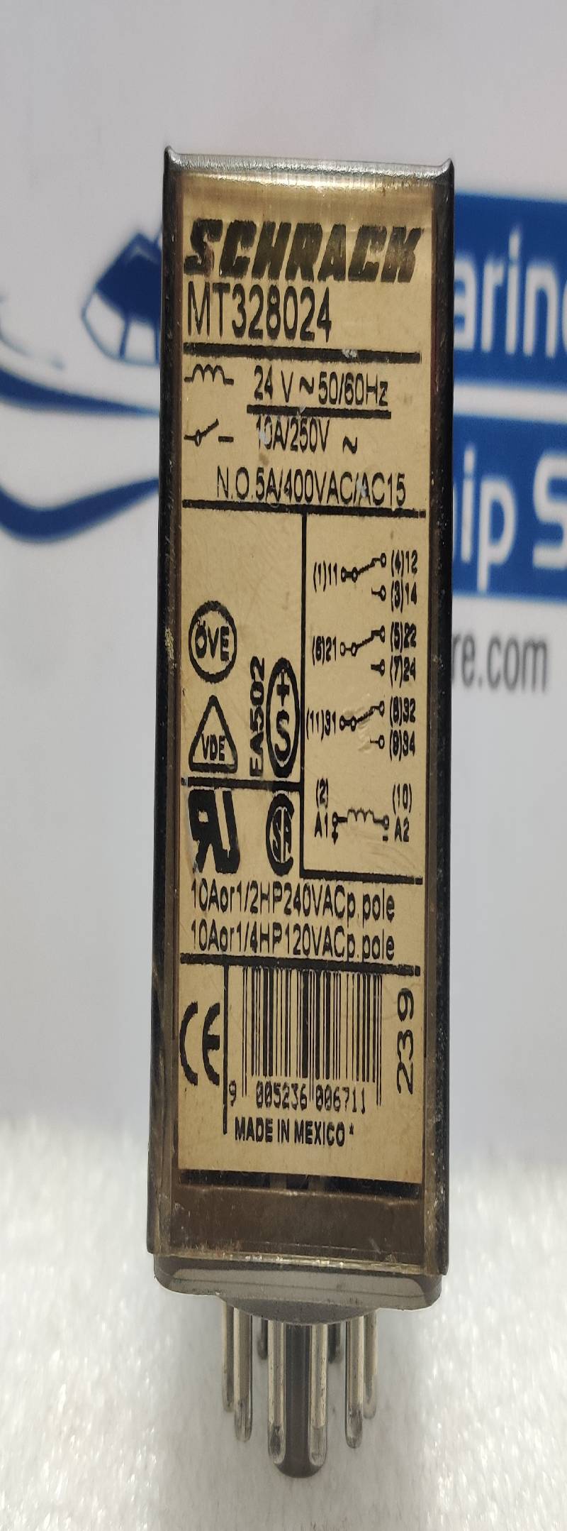 SCHRACK MT328024 Multimode Relay 24V 50/60Hz 10A 250V