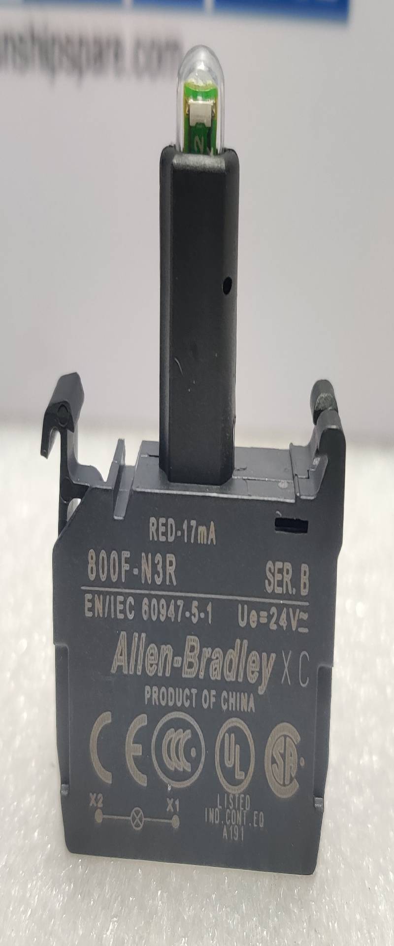Allen Bradley 800F-N3R LED Module Red-17mA Ser B Ue= 24V 9PCs In Lot