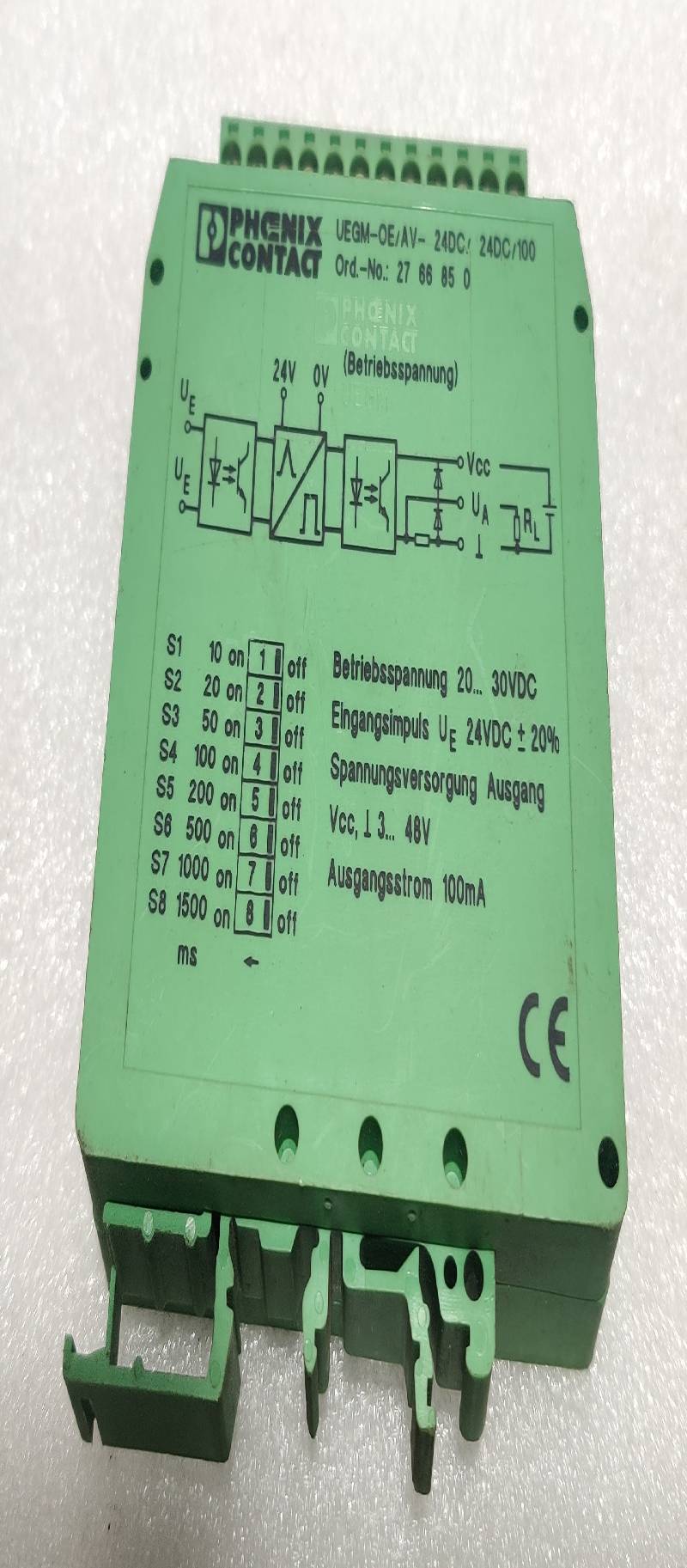 Phoenix Contact UEGM-OE/AV-24DC/24DC/100 Timer Module 27 66 85 0