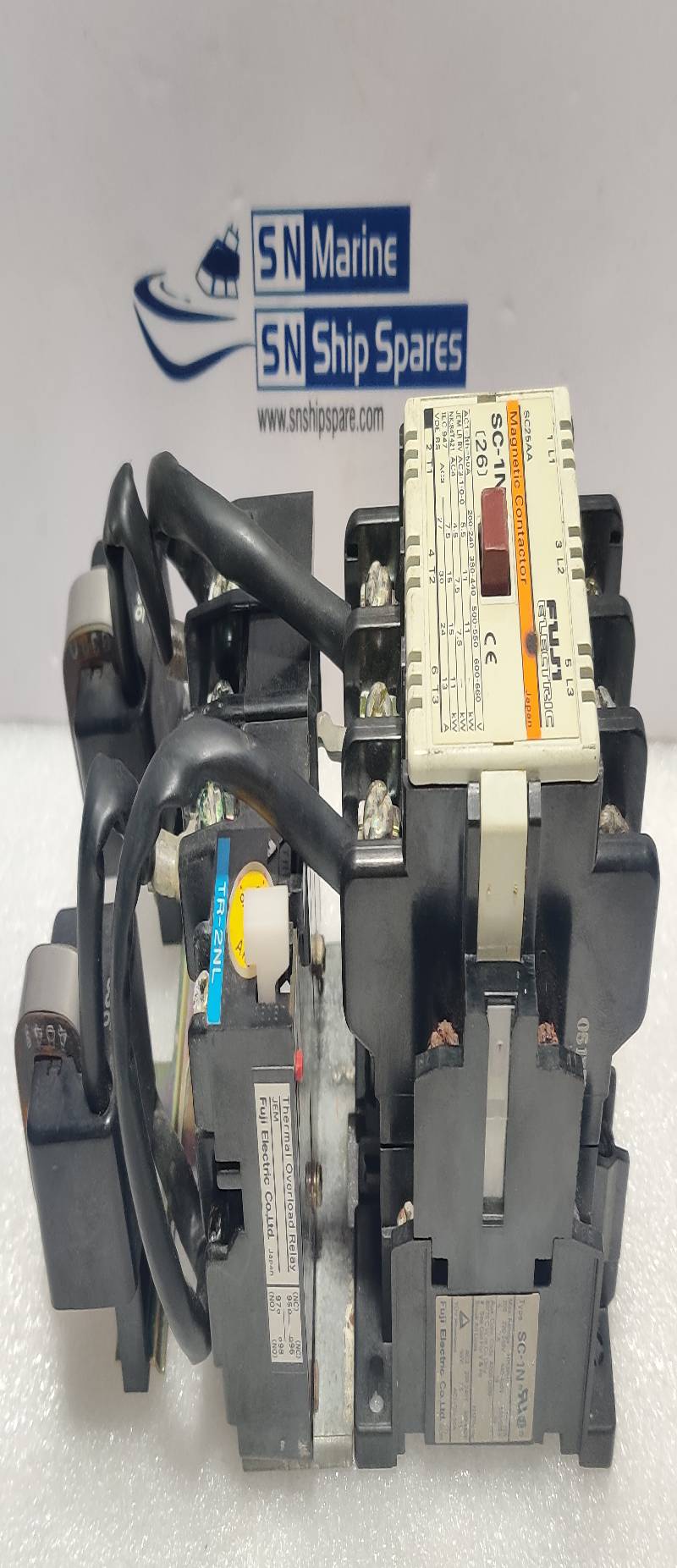Fuji Electric SC-1N Magnetic Contactor 3PH Ith=26A With Fuji Electric TR-2NL Thermal Overload Relay