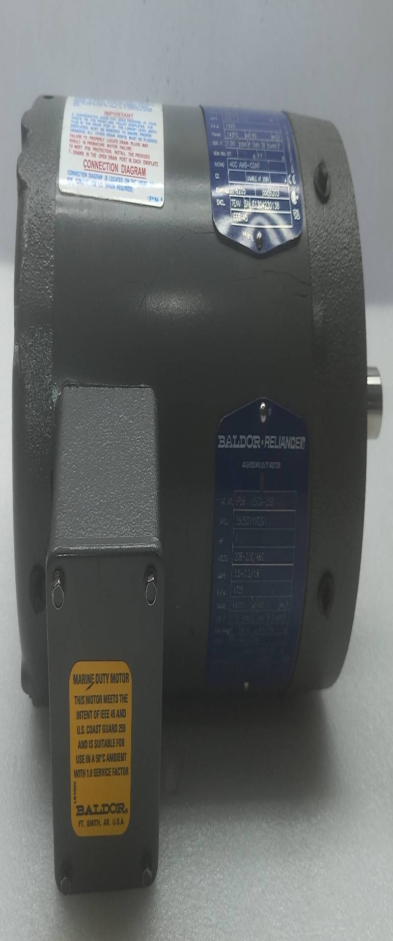 BALDOR 50C AMB Washdown Duty Motor .57 HP 190/380-415V 1425RPM 3PH 50Hz SER F