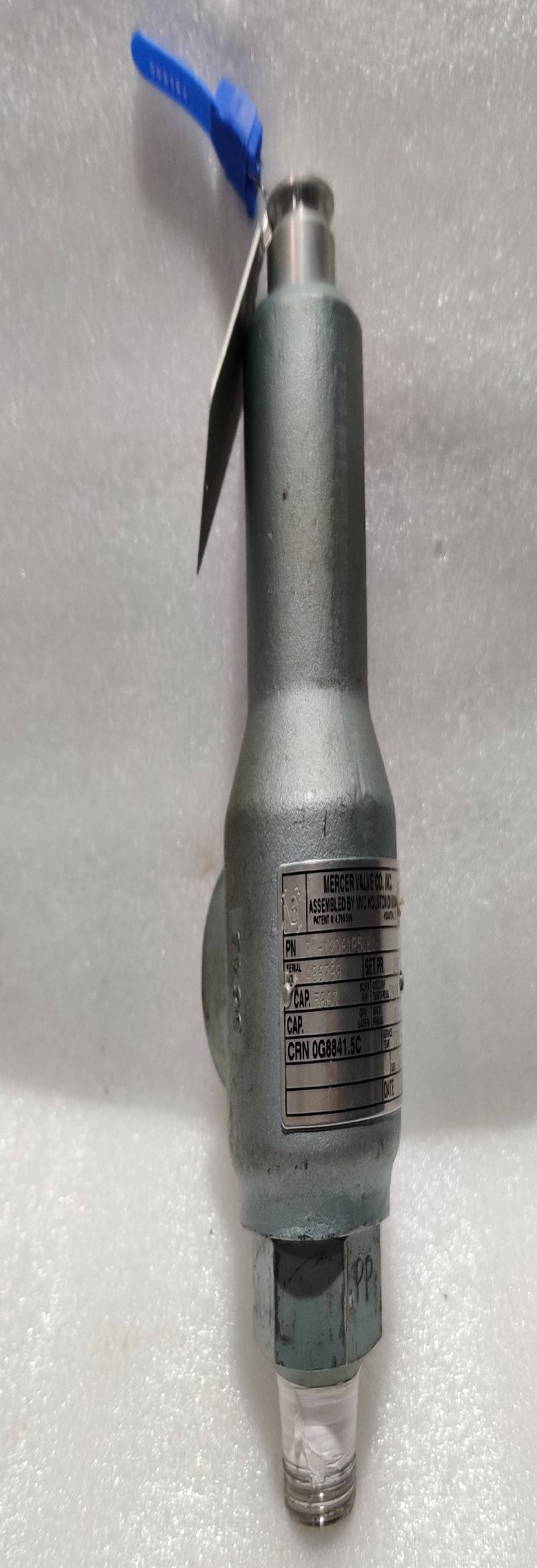 Mercer Valve 91-12D61P56E1 Safety Relief Valve Size ¾ CRN 0G8841.5C