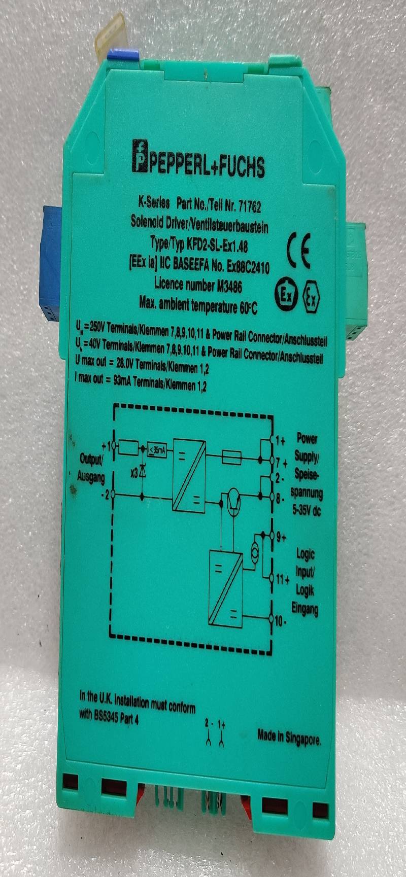 Pepperl Fuchs 71762 Smart Transmitter K-System KFD2-SL-Ex1.48