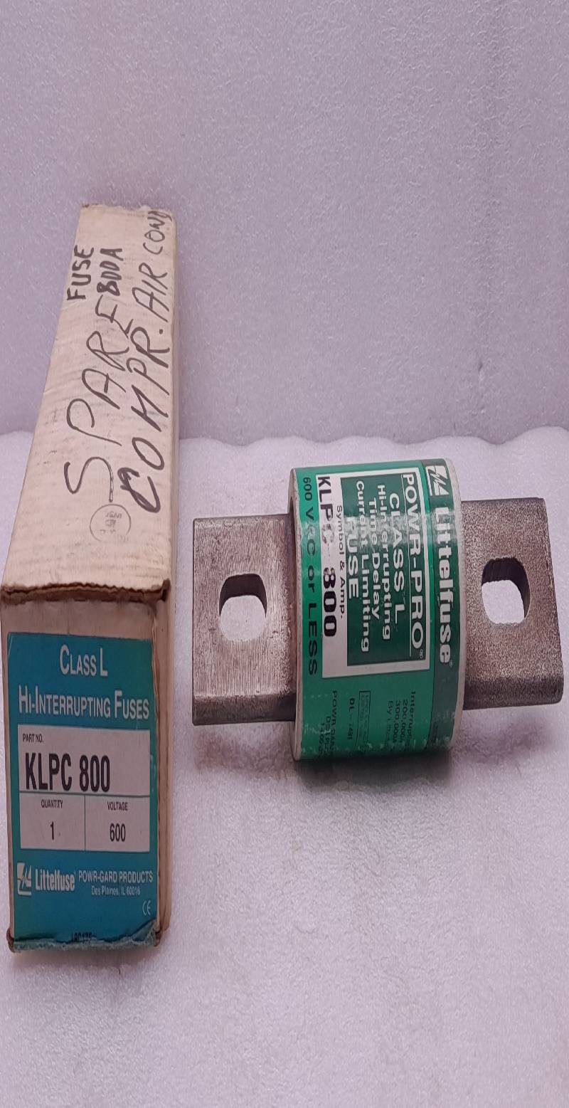 LittleFuse KLPC800 Hi-Interrupting Fuse Class L 600V