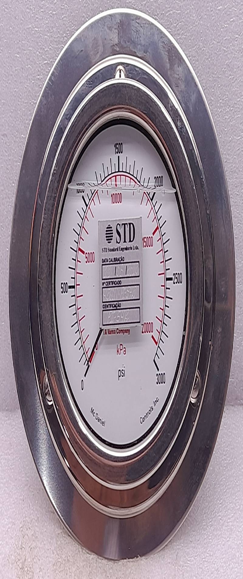 Varco Shaffer 20012207 4 1/2” Pressure Gauges 0-3000Psi 0-20000kPa Mc Daniel