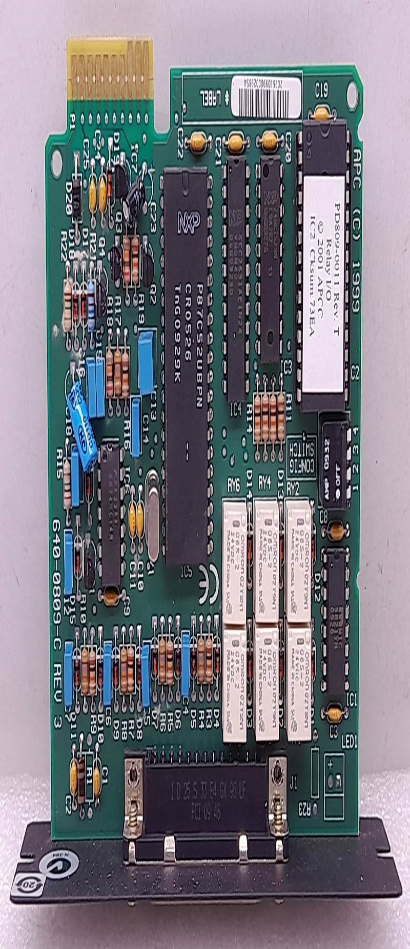 APC Smart Slot AP9610 Relay I/O Module 640-0809-C Rev 3 AP9610