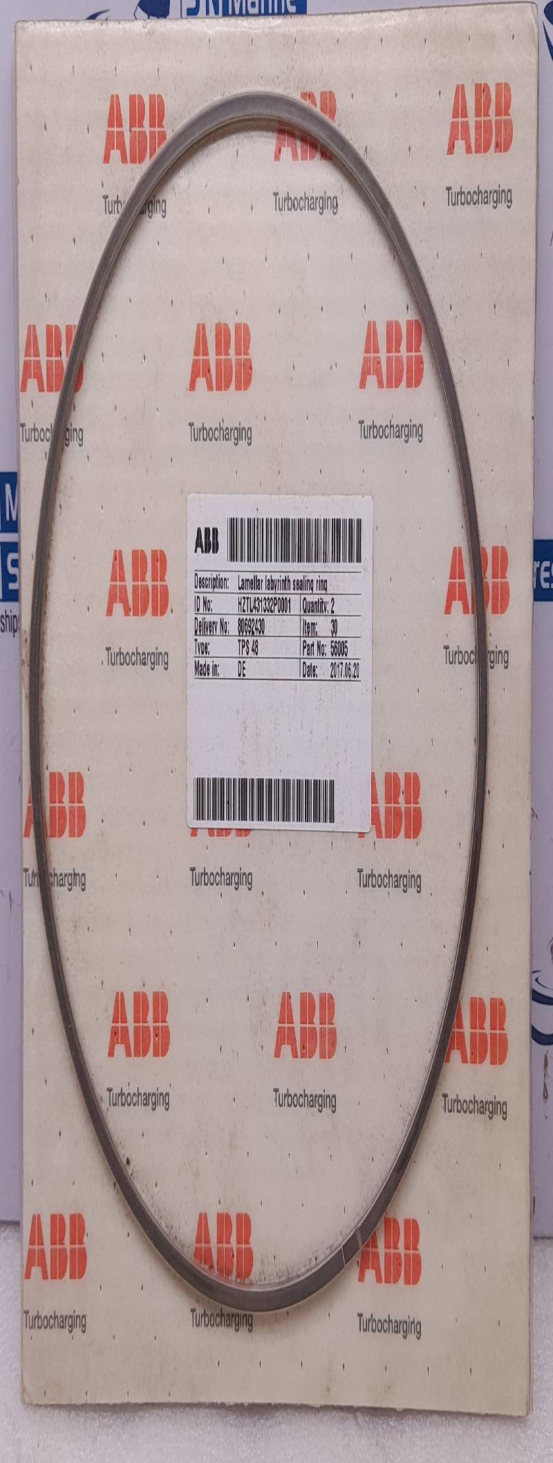 ABB Turbo Charging 56004 Lamellar Labyrinth Sealing Ring Set Of 2