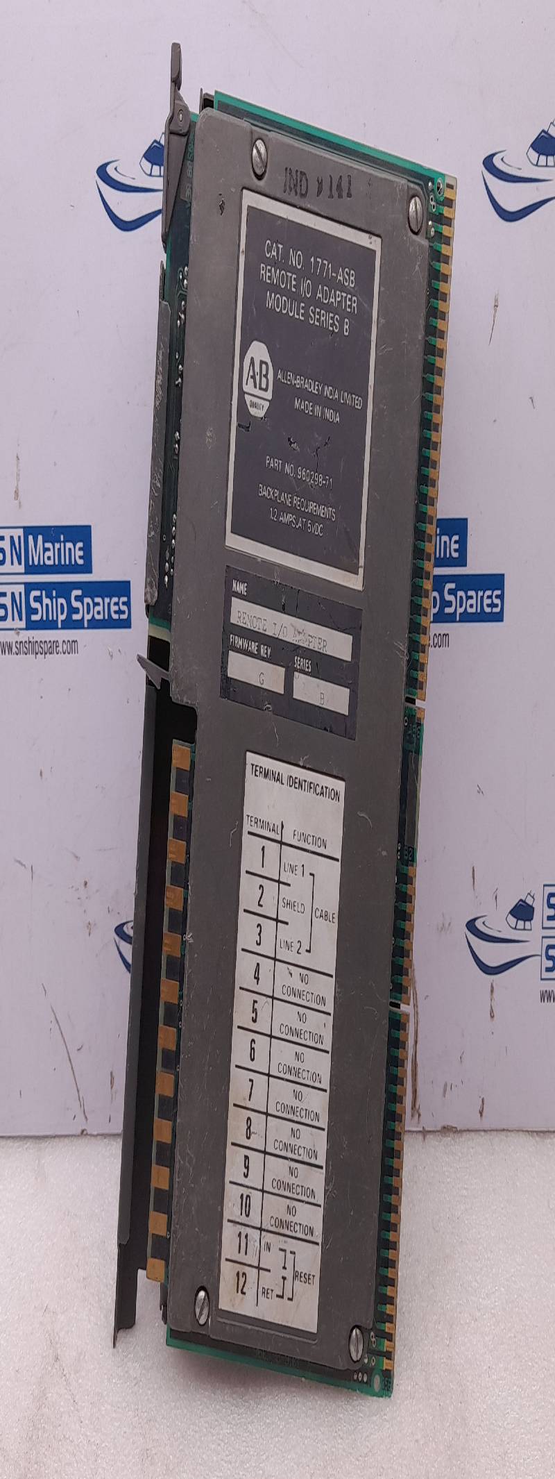 Allen Bradley 1771-ASB Remote I/O Adapter Module Series B 960298-71 1.2AMPS AT 5VDC