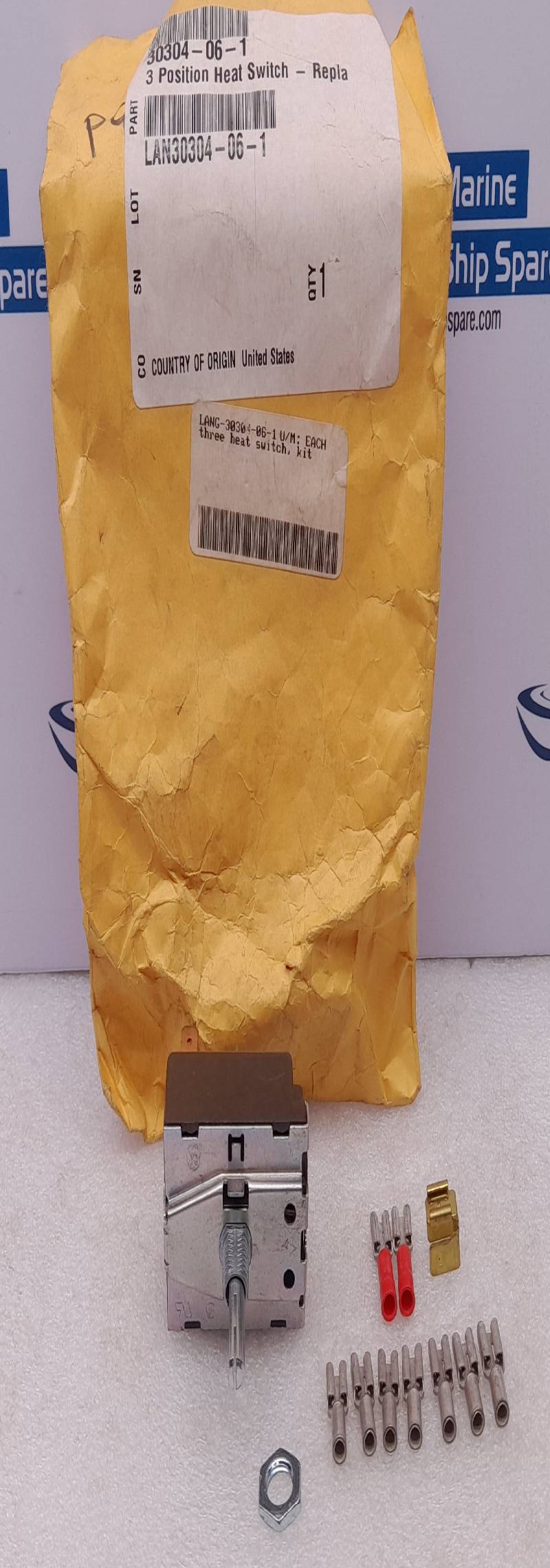 Lang P9-30304-06-01 Three Heat Switch Conversion 20A 480VAC ASR4267-405 Model 36-S 2M 