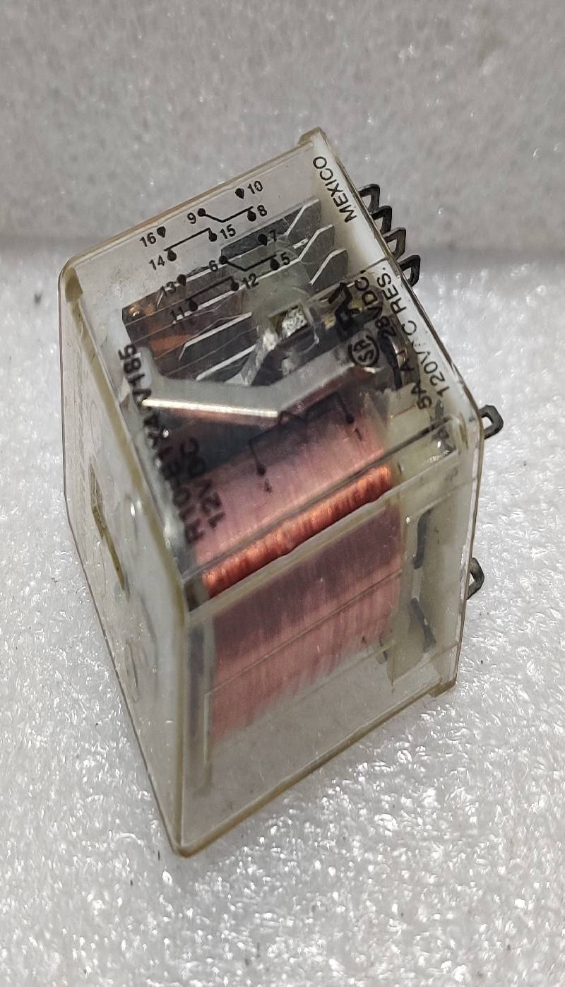 POTTER & BRUMFIED R10-E1X4-V185 RELAY 12VDC 5A  AT 28VDC 