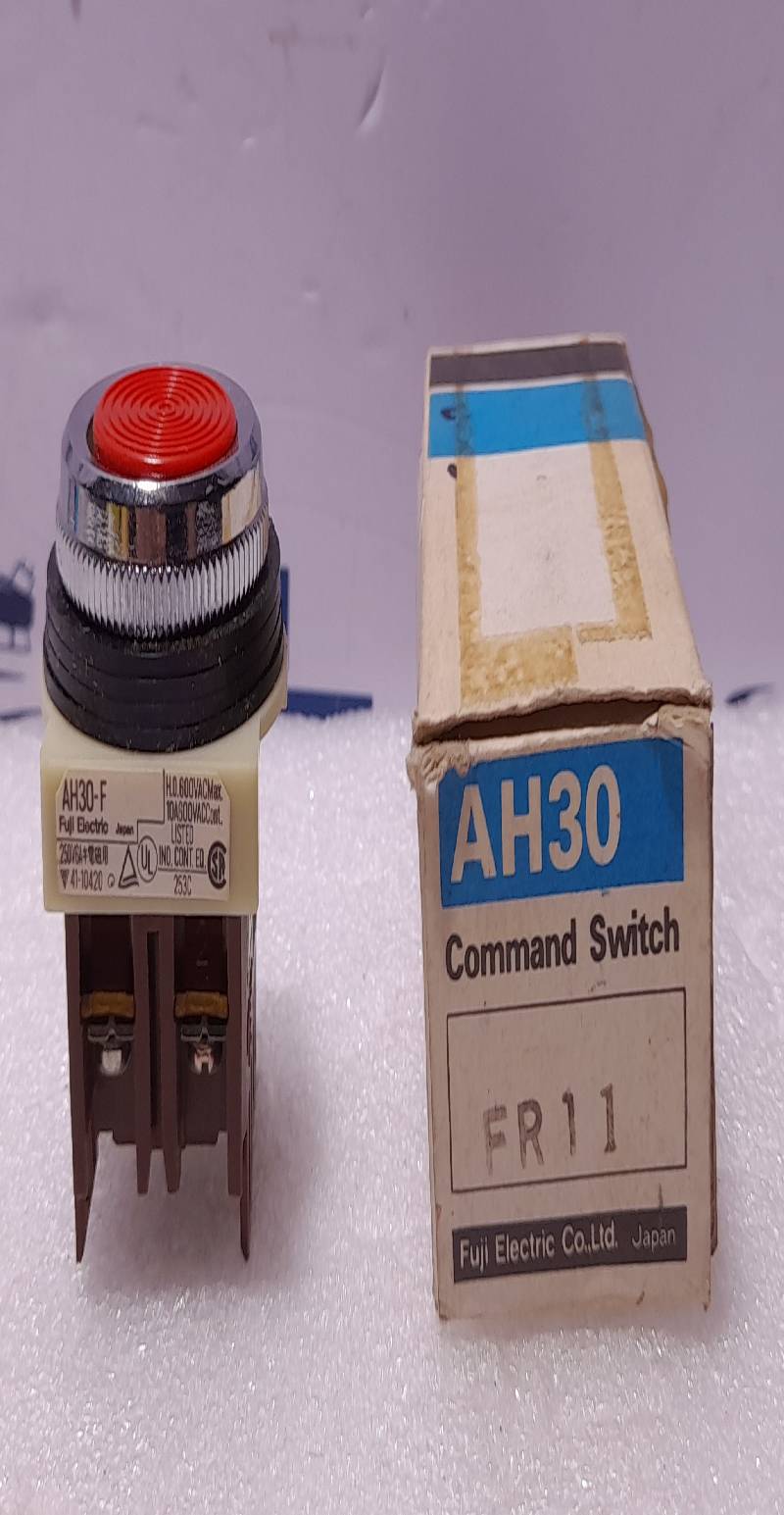 Fuji Electric AH30-F Command Push Button Switch 250V6A AH30FR11