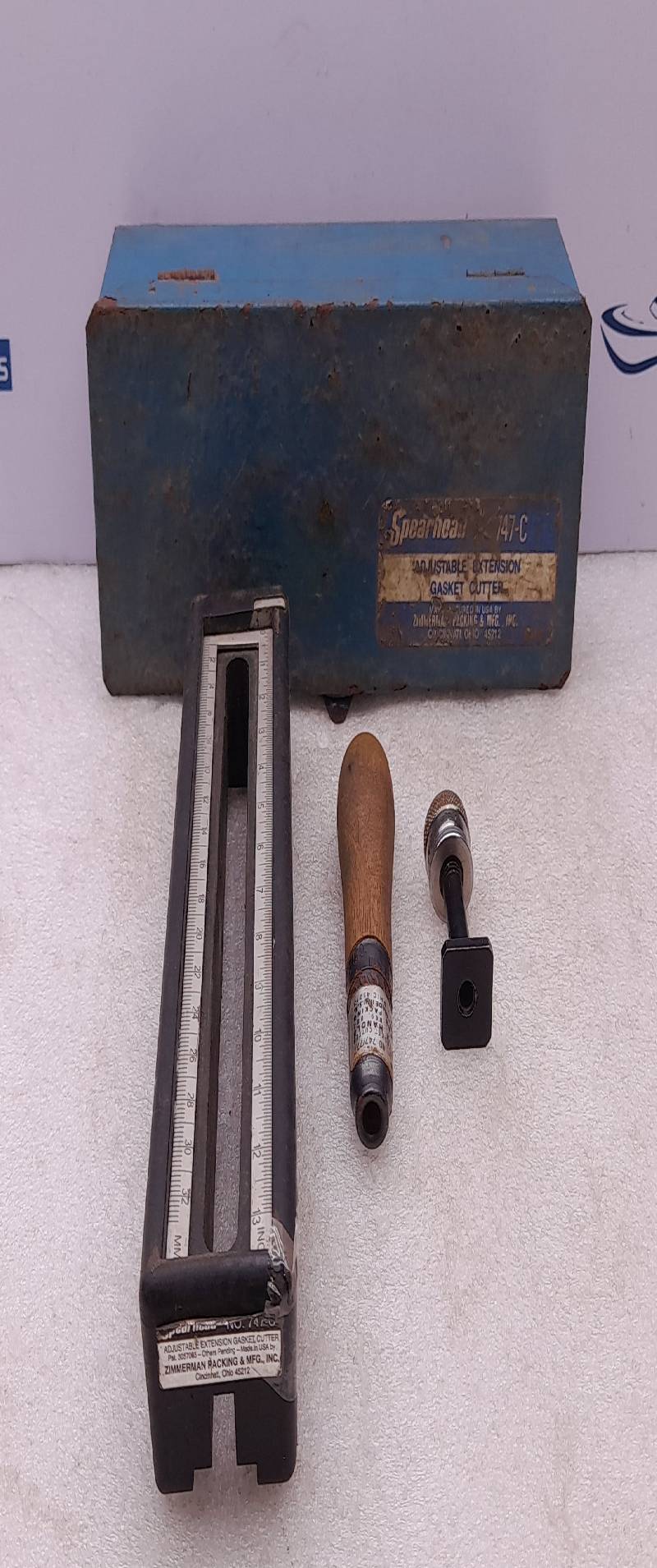 Zimmerman Spearhead 747-C Adjustable Extension Gasket Cutter Incomplete Set