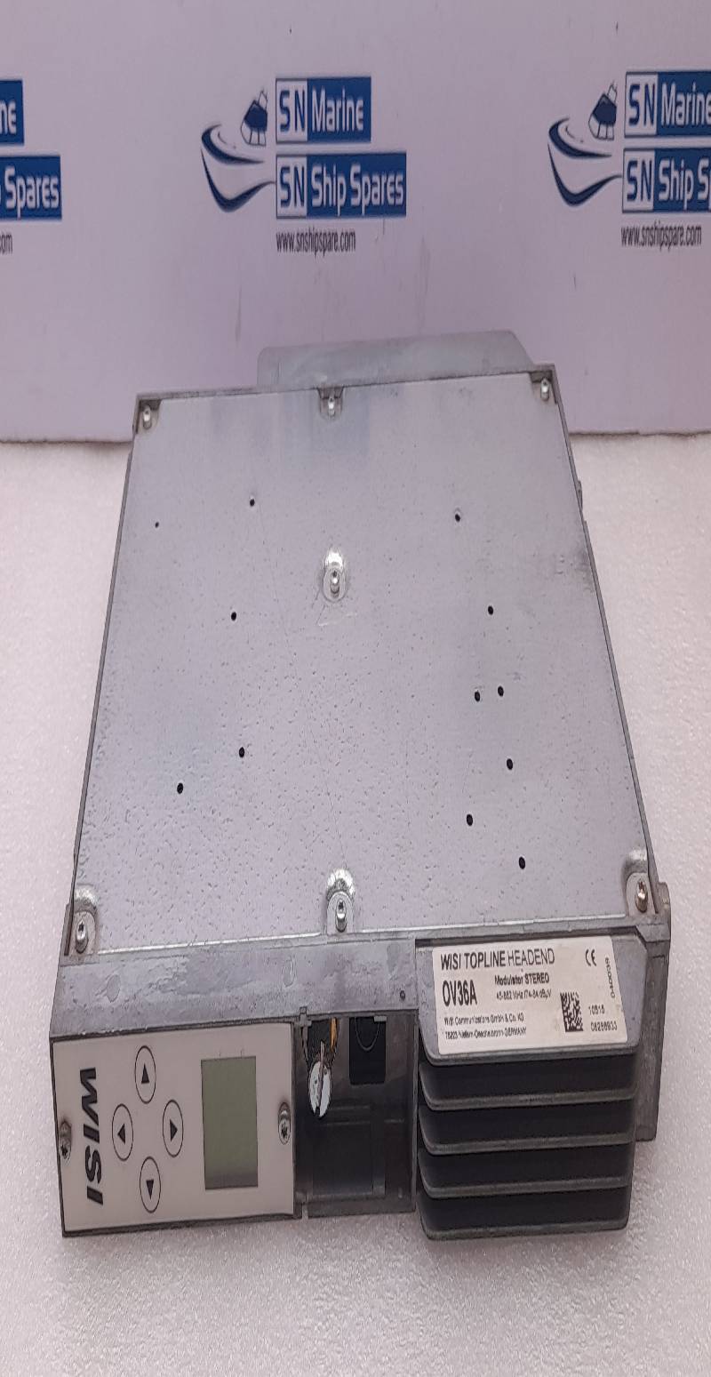 WISI COMMUNICATION OV36A TOPLINE HEADEND MODULATOR STEREO 45-862MHz/ 74-84dBµV
