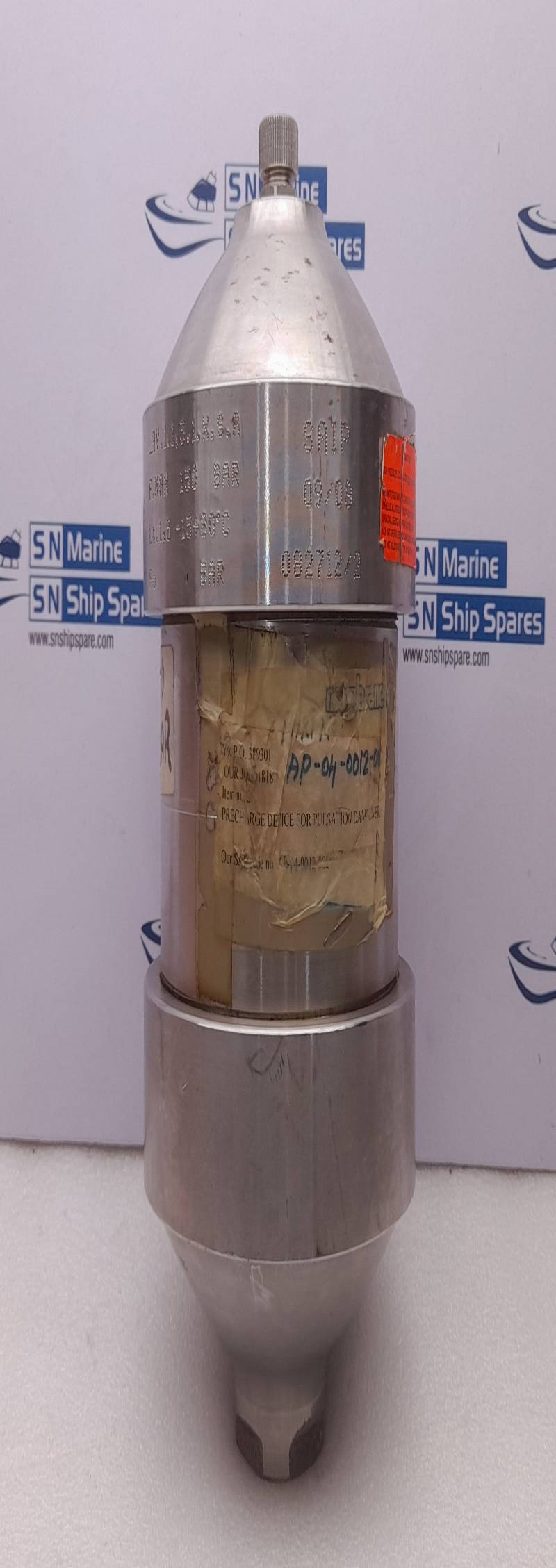 SAIP LAV.1.1.5.1.X.S.A Precharge Device For Pulsation Dampener P.max 150Bar Membrane AP-04-0012-004