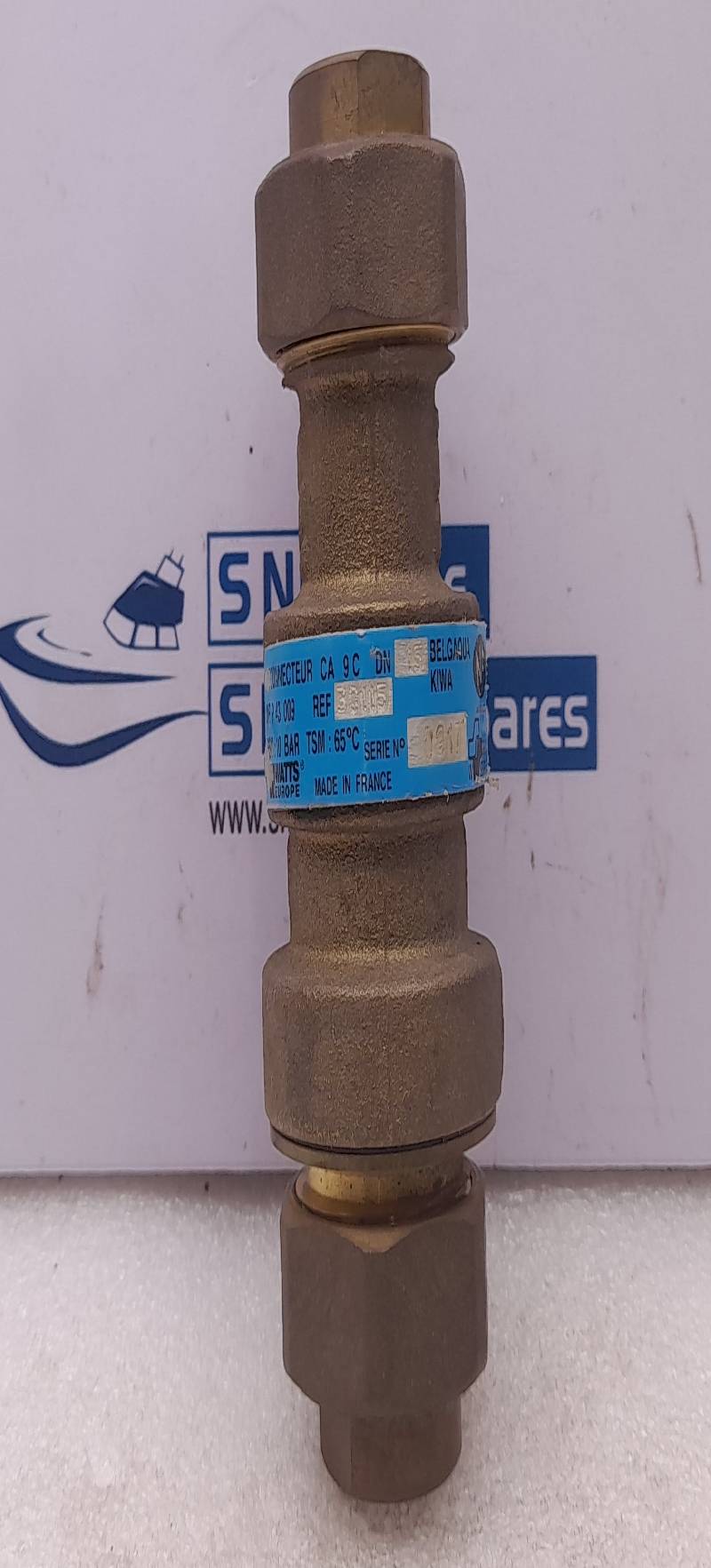 Watts CA 9 C  Back Flow Preventer PSM: 10Bar TSM: 65℃ NF P 43 00