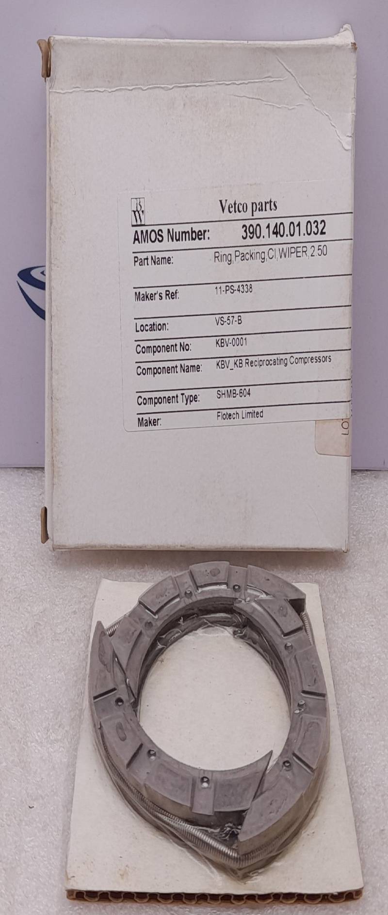 Flotech Limited 11-PS-4338 Packing Ring CI Wiper 2.50