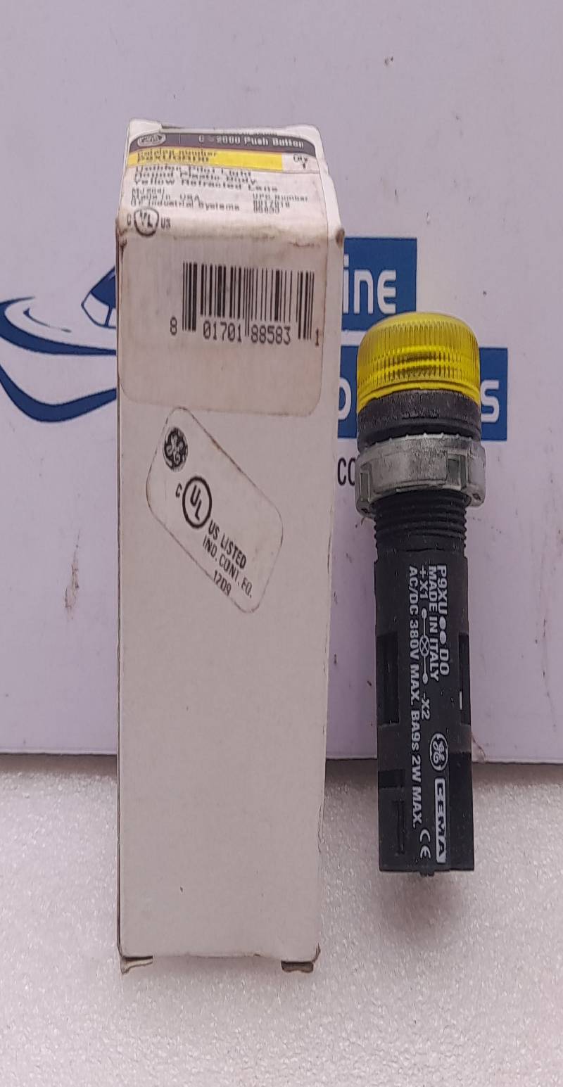 General Electric P9XUGRD0 Unibloc Pilot Light C-2000 Push Button 250V Max