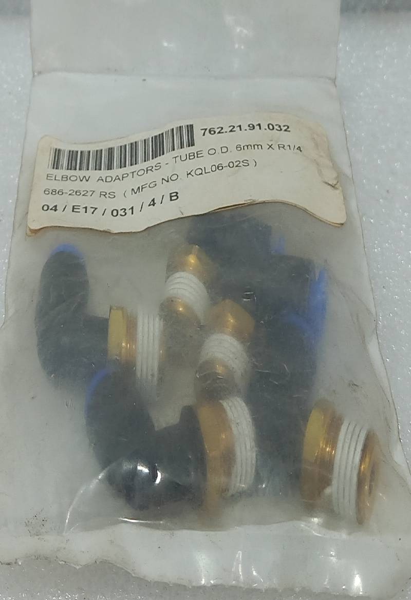 ELBOW686-2627 ADAPTORS-TUBE O.D 6MM XR1/4