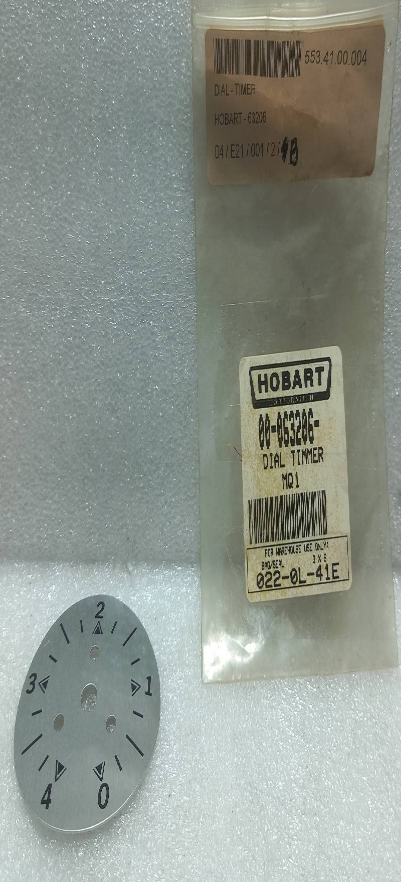 Hobart 00-063206 Dial Timer 63206 