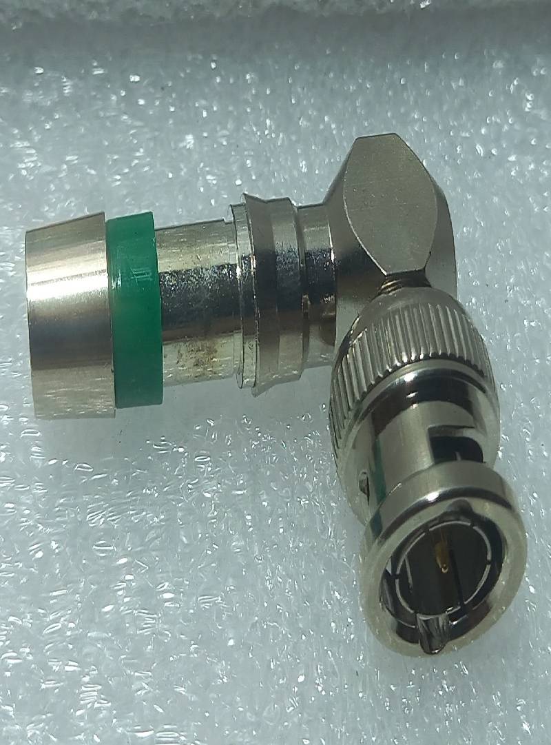 F-CONN Industries FSBNC6URA Right Angle Compression Connector 25PCs In Lot