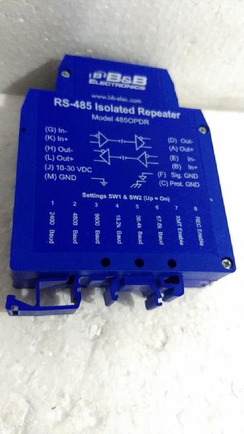 B & B Electronics RS-485 485OPDR Isolated Repeater - S N Ship Spares