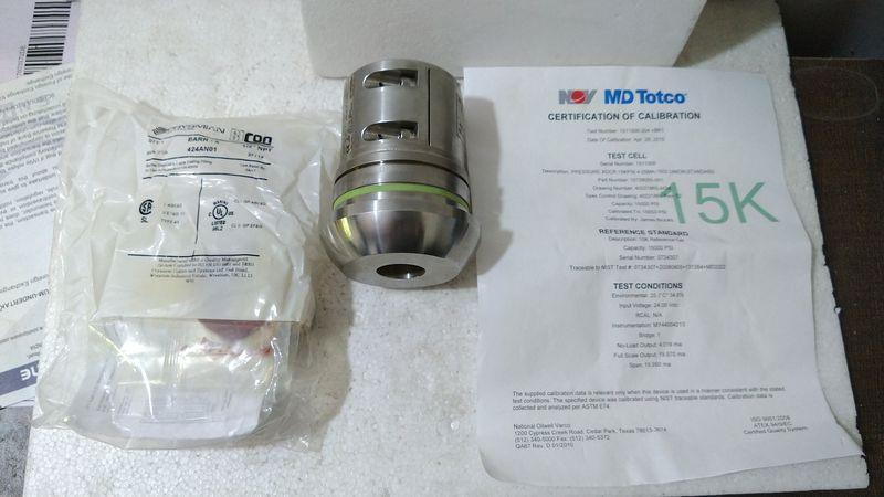 NOV MD TOTCO 40221865-10-INO-00S PRESSURE XDCR ASSY 4-20MA 10000-PSI 