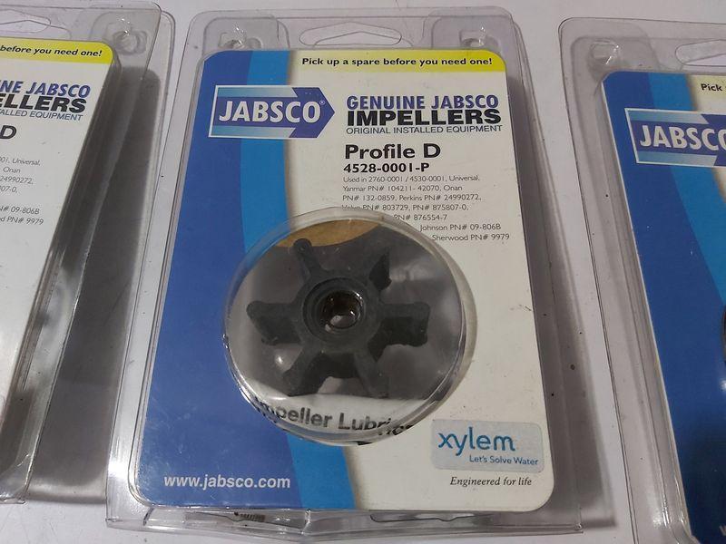 JABSCO 4528-0001-P IMPELLER PROFILE D 4528-000I-P 5-PCS LOT SALE