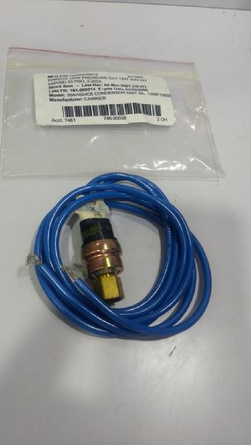 Carrier HK025V0418 Low Pressure Switch - HK 025V 0418 F/ Carrier 38AH024C6 Cond.