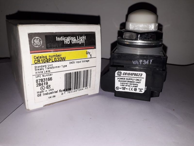 GE CR104 PXG 23 /CR104PLG33W STEADY WHITE PILOT LIGHT