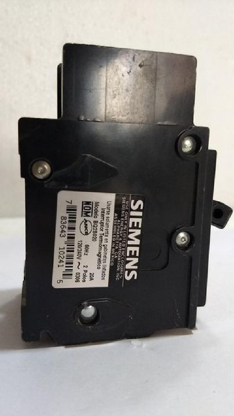 Siemens BQ2B020 - 20A - 60 Hz - 2 Poles - 120/240V - Type BQ