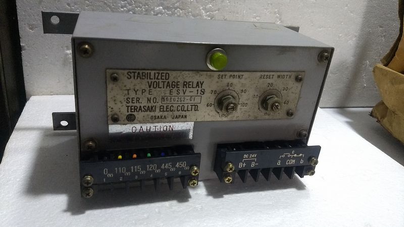 Terasaki Elec. ESV-1S Stabilized Voltage Relay - Osaka Japan