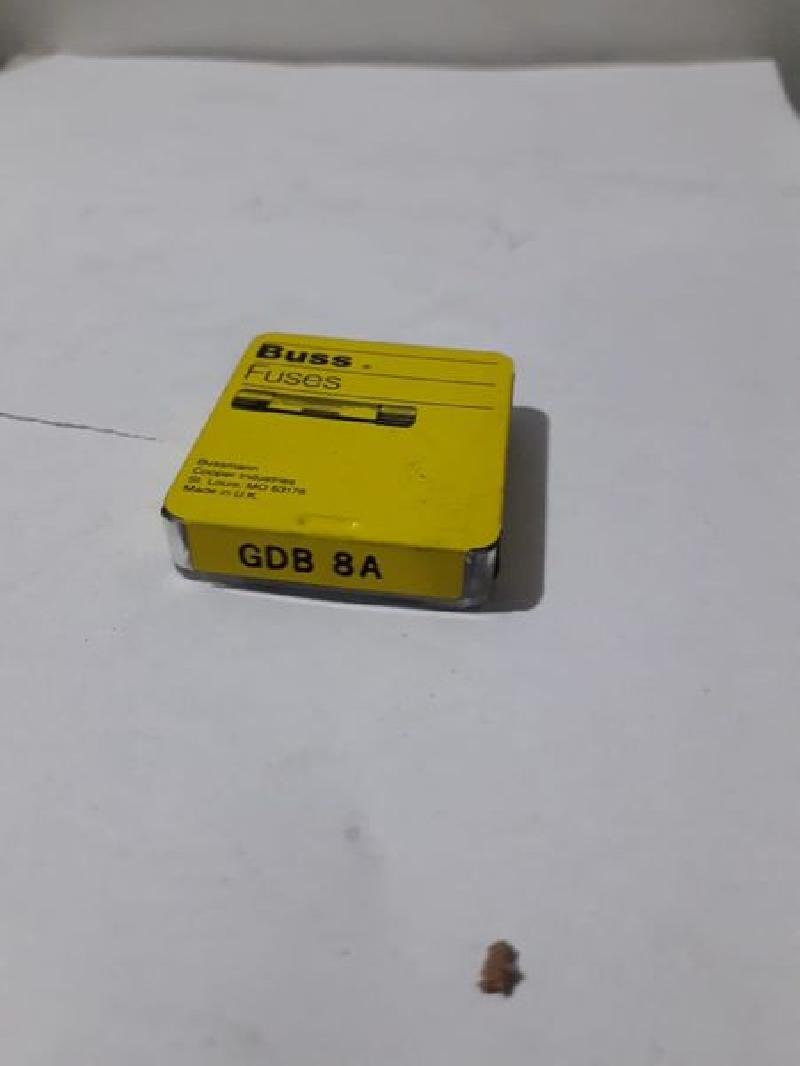 SET OF 5 BUSS FUSES GDB8A NEW