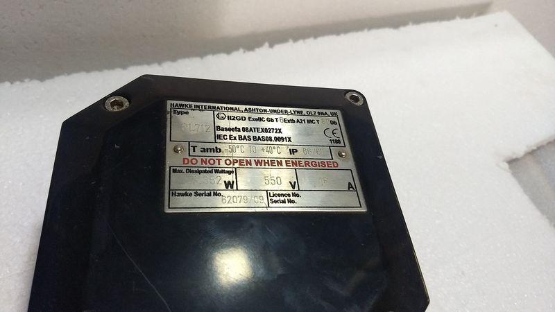 Terminal Box Hawke International PL612 06ATEX0117X -50 to + 40 deg C 4.1W 550V