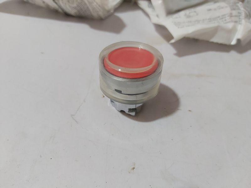 SCHNEIDER ZB4BP4 RED PUSH BUTTON HEAD CLEAR BOOT, RED CAP 19-PCS LOT SALE