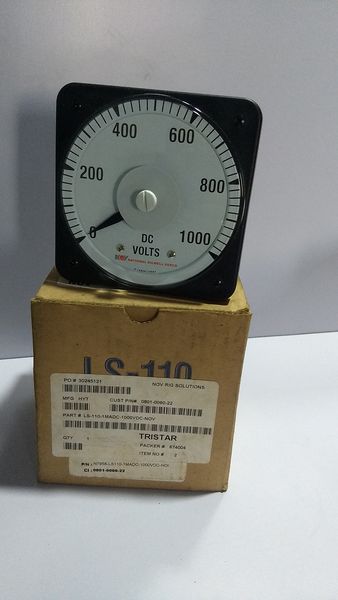 Standard Electric Works E205138 - LS-110 1 mA DC Ammeter 1MADC-1000VDC NOV