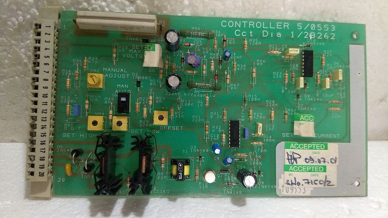PCB Controller 5/0553 Cct Dia 1/23262 - 1/23264 Iss 0 Rev.2 - Used