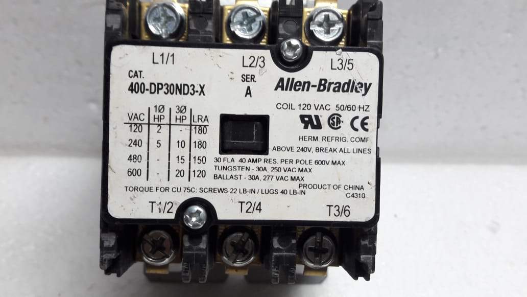 Allen Bradley 400-DP30ND3-S Ser A Contactor